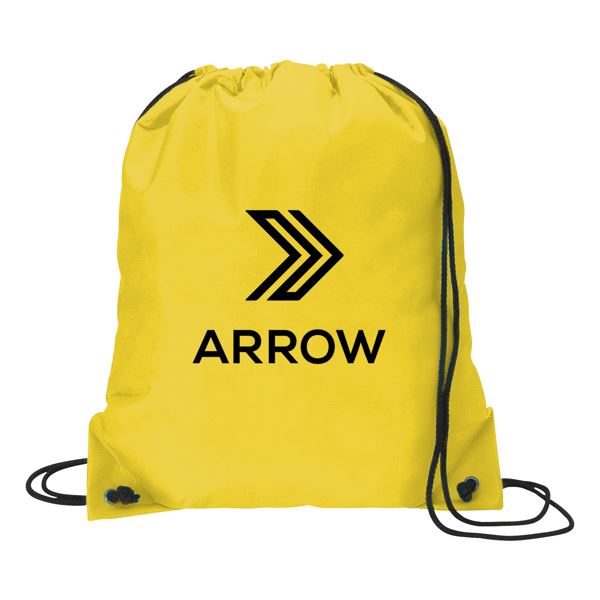 yellow drawstring bolsa