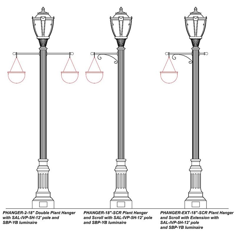 Plant Hangers, Wall Plant Hangers, Aluminum Plant Hanger Pole