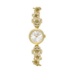 kate spade new york monroe gold-tone stainless steel bracelet watch