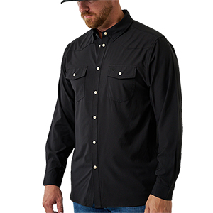 BURLEBO Long Sleeve Performance Western Shirt