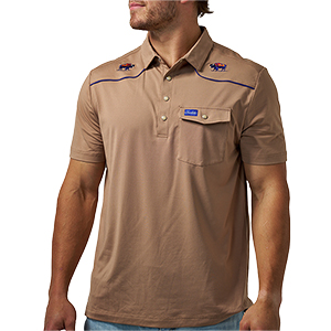 BURLEBO Pearl Snap Performance Polo