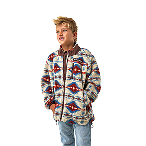 BURLEBO Youth Mountain Fleece Full Zip Jacket