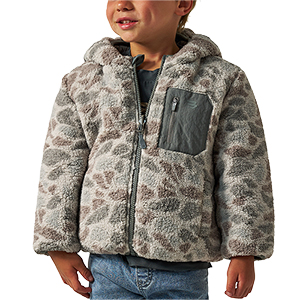 BURLEBO Youth Mountain Fleece Hoodie Jacket