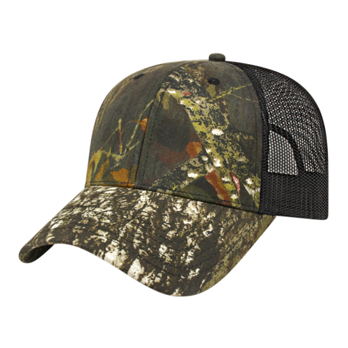 i2005 Solid Color Mesh Back Camo Cap | Capamerica