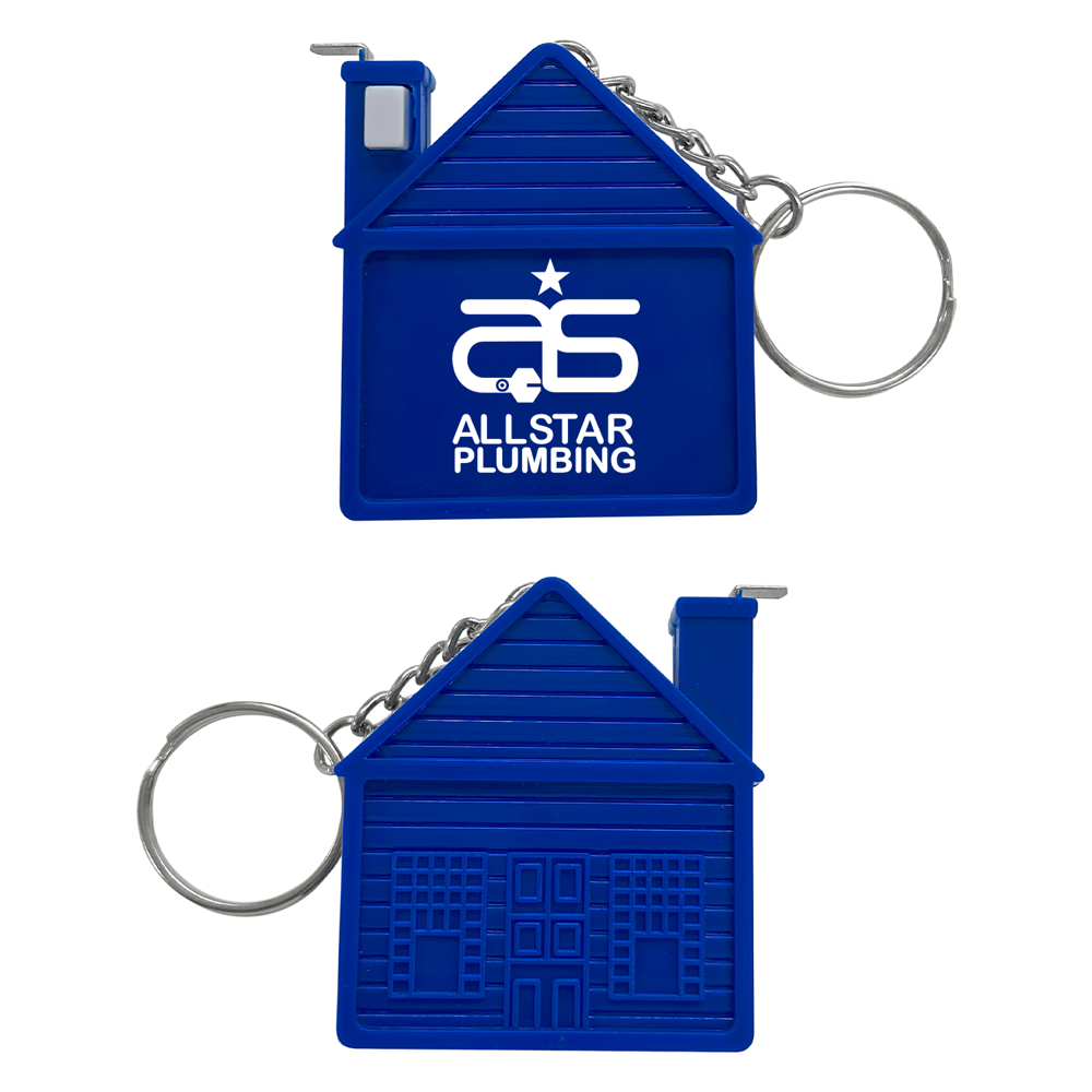 House Tape Measure Keychain