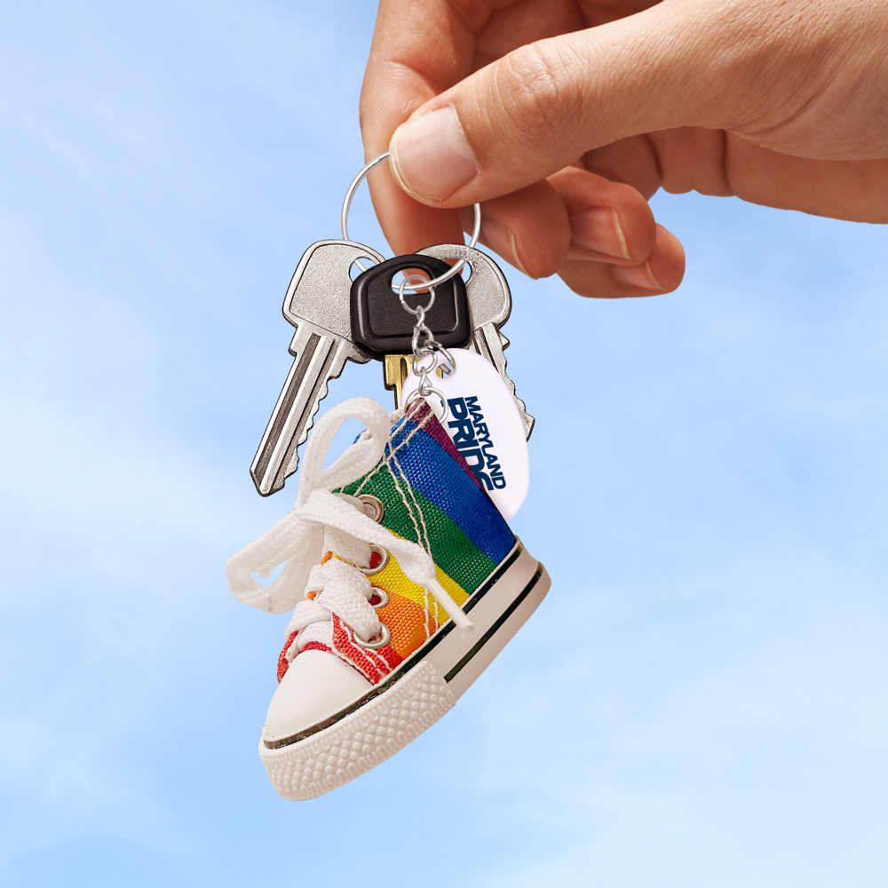 Rainbow Sneaker Keychain