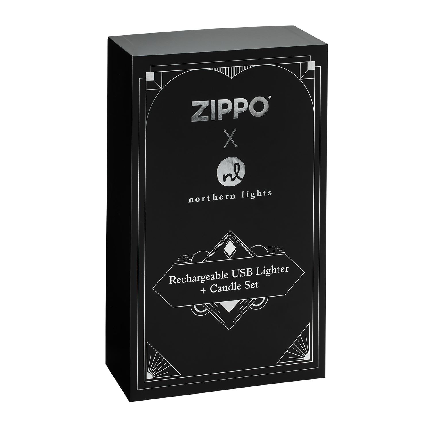 Zippo® Rose Gold Rechargeable Candle Lighter & 8 oz Champagne Candle Gift Set 7