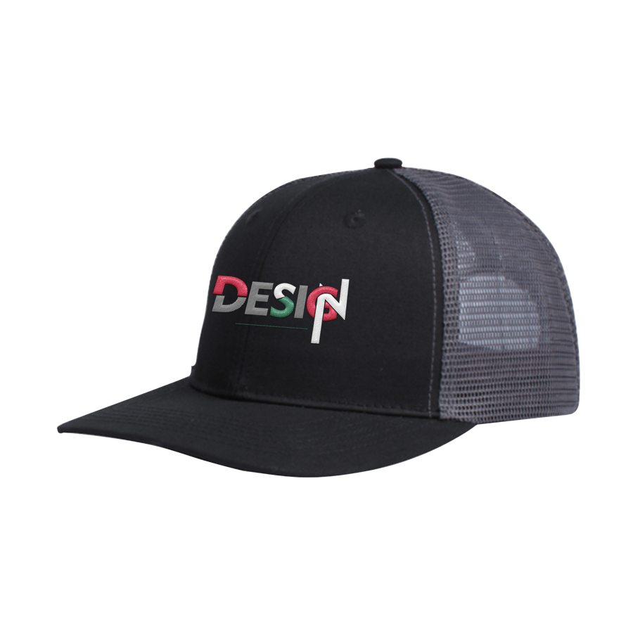 black w/ gray mesh