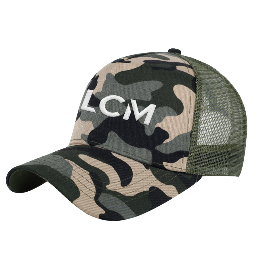 Rush - Camo Print Cotton 5-Panel Trucker Cap