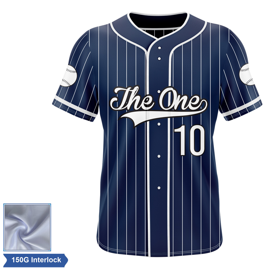 Rush - Men's & Kids' Sublimation Full Button Baseball Jersey - 150G Interlock