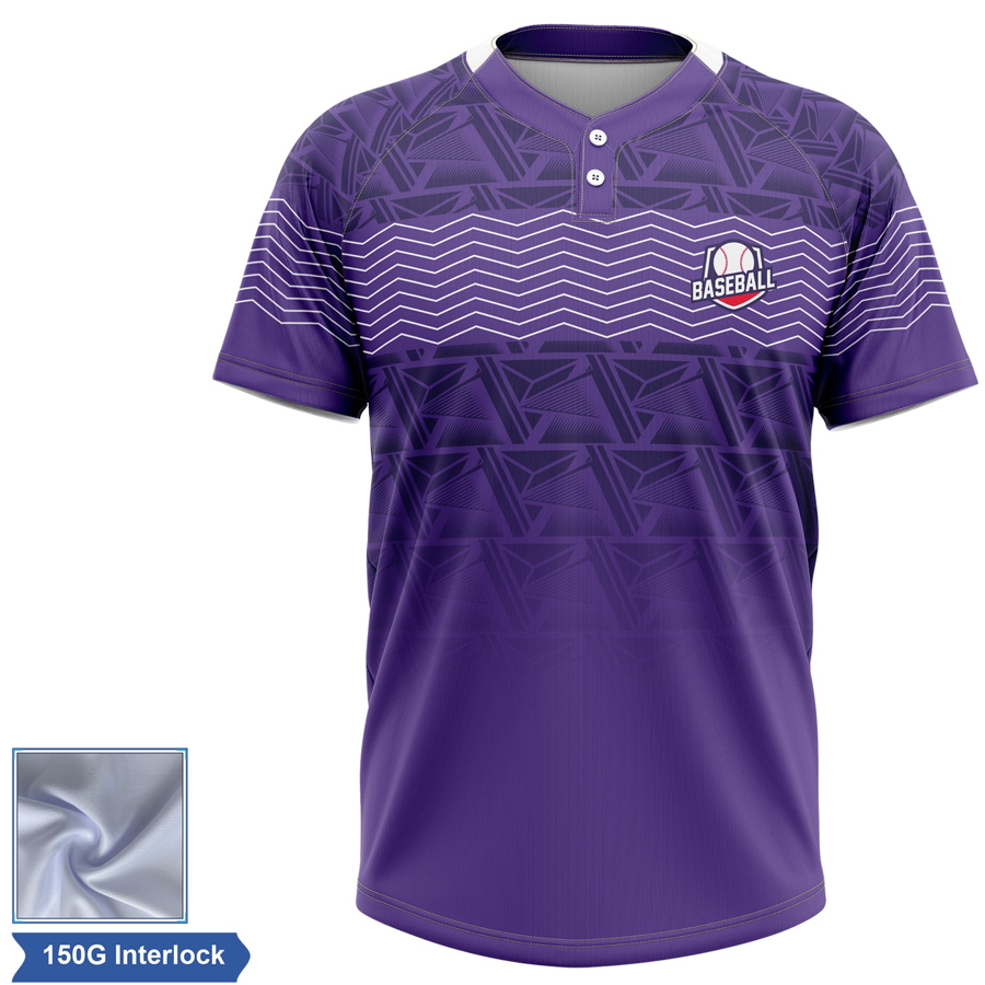 Rush - Men's & Kids' Sublimation 2-Button Baseball Jersey -