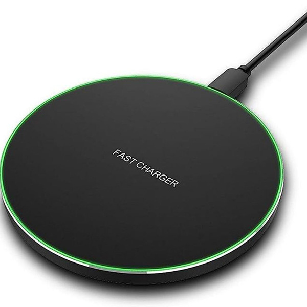 Wireless Circular Charging Pad with LED lining