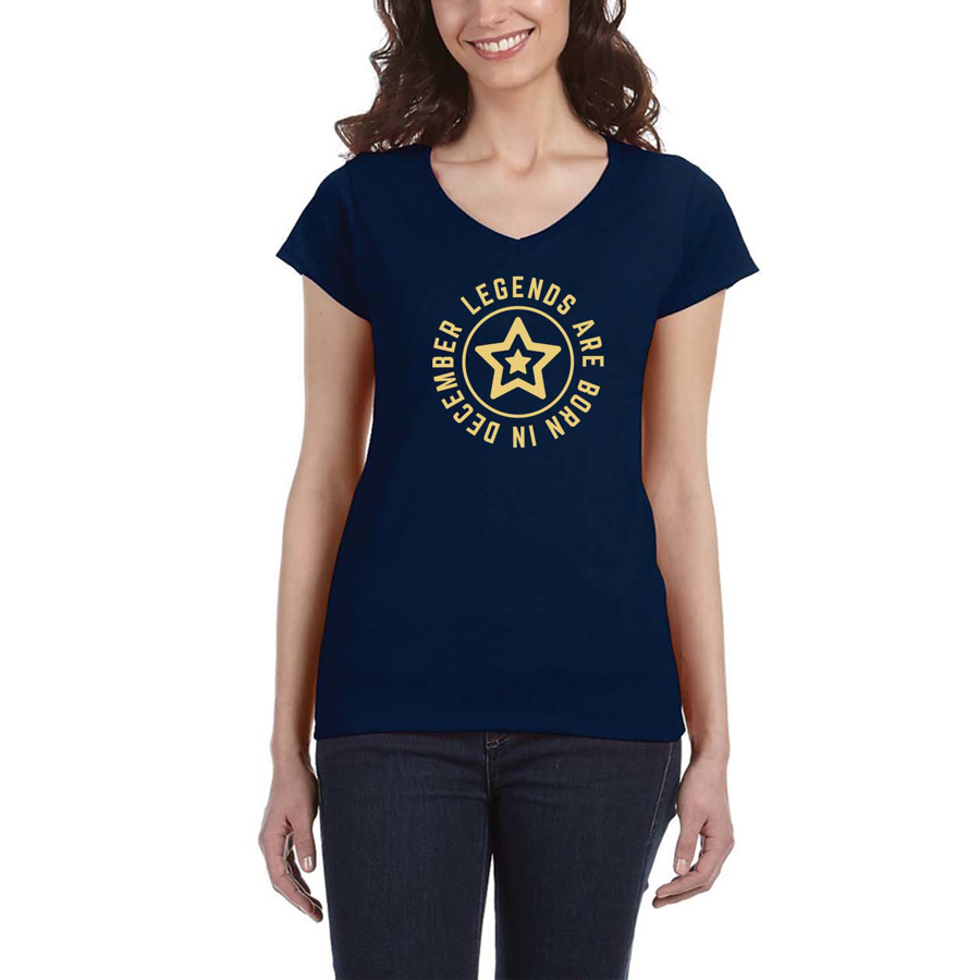 SoftStyle V-Neck:Comfort & Style for Women 4.5oz