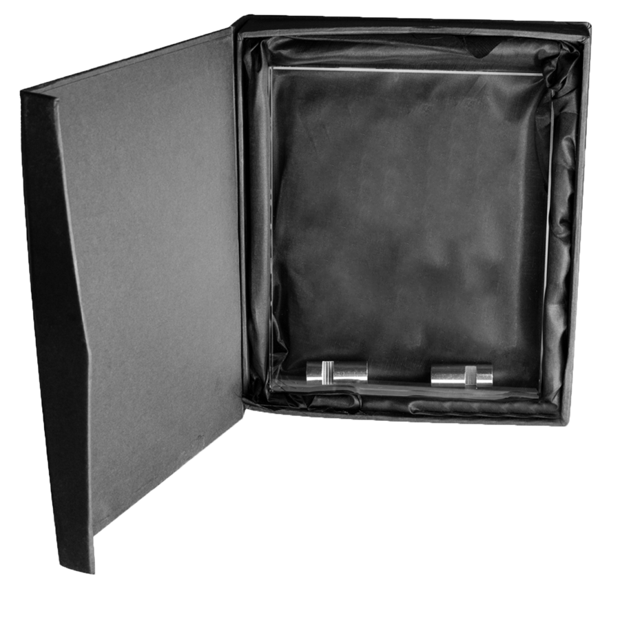 Compact Chroma Glass Award with Dual Stand