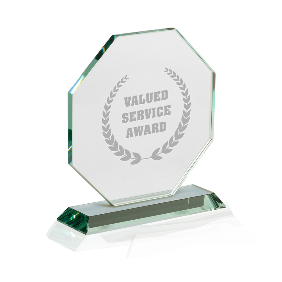 Octagon Glass Recognition Award