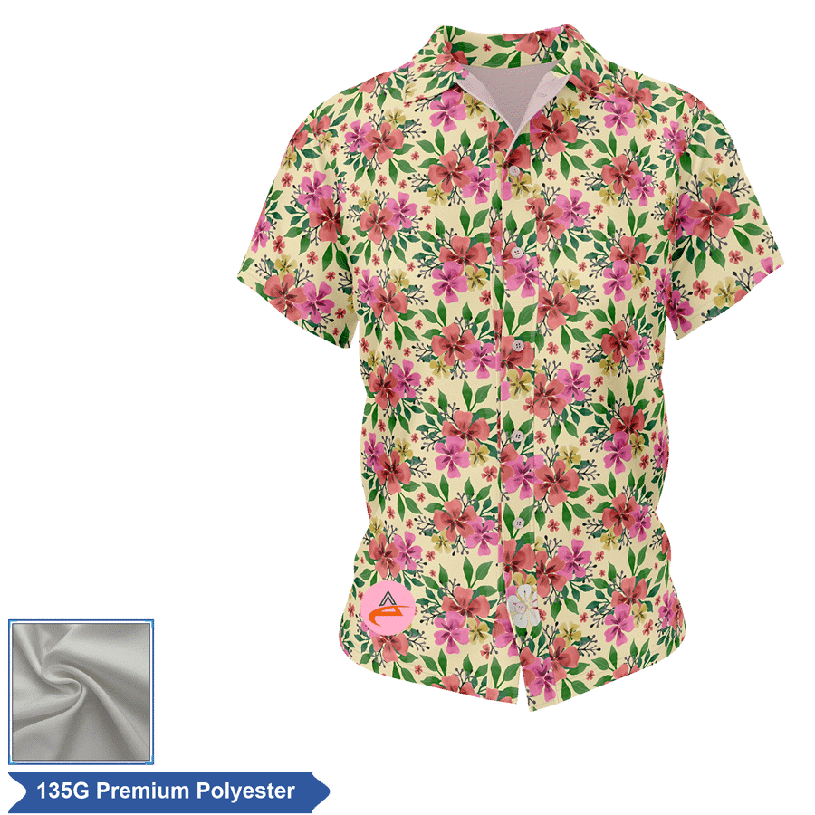 Women's Sublimation Full-Button Poly Shirt