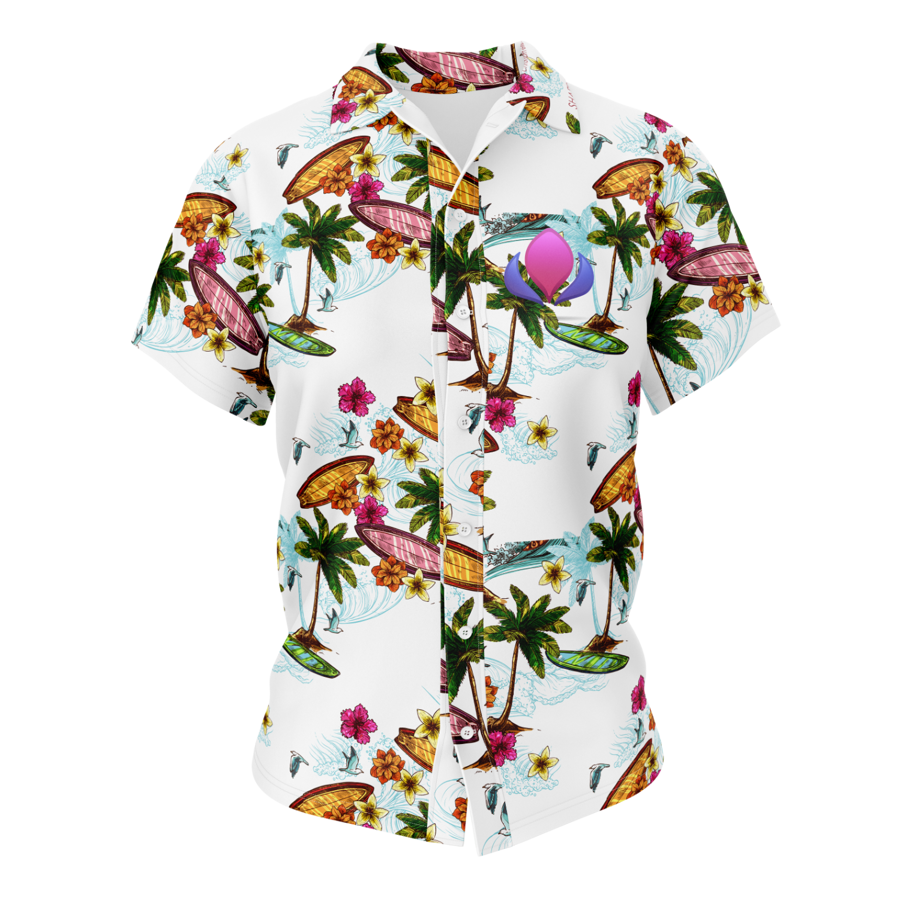 Women's Custom Full Color Viscose Hawaiian Shirt