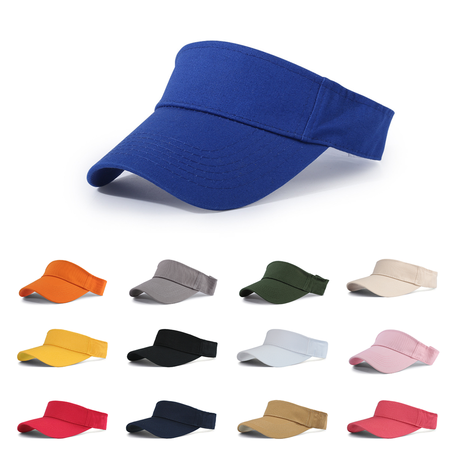 Stock Solid Color Cotton Visor