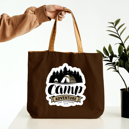 12 oz Cotton Canvas Tote Bag - 13"W x 15"H