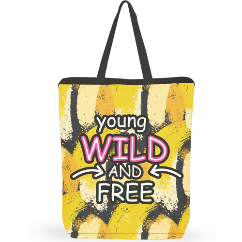 Sublimation 12 oz Poly Canvas Tote Bag -13"Wx15"Hx 24"Handle
