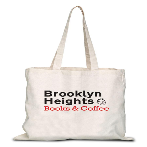Sublimation 12 oz Poly Canvas Tote Bag - 15" x 16" x