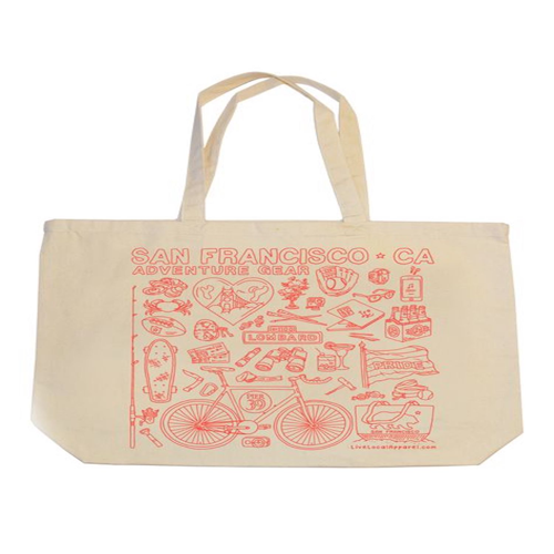 Sublimation 12 oz Poly Canvas Tote Bag  -17" x 13"