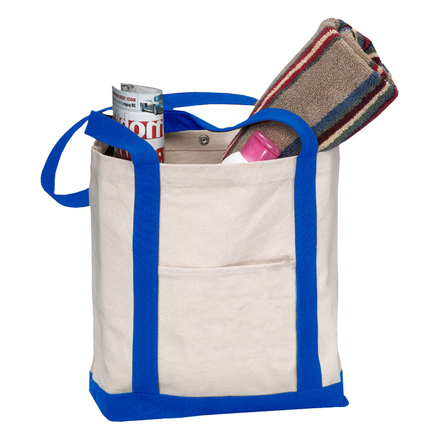 Heavy Duty 18 oz Cotton Canvas Boat Bag - 19.75"W x 13.25"H