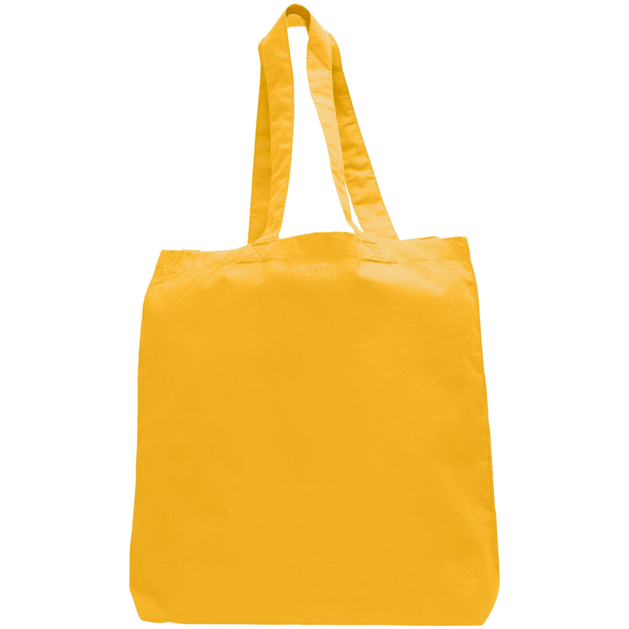 7 oz Cotton Canvas Tote Bag - 10"x14" w/ - 5"G - 20"Handle