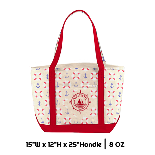 12 oz Cotton Canvas  - 15"W x 12"H x 25"Handle