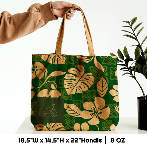 Sublimation 8 oz Poly Canvas Tote Bag - 18.5"W x 14.5"H x