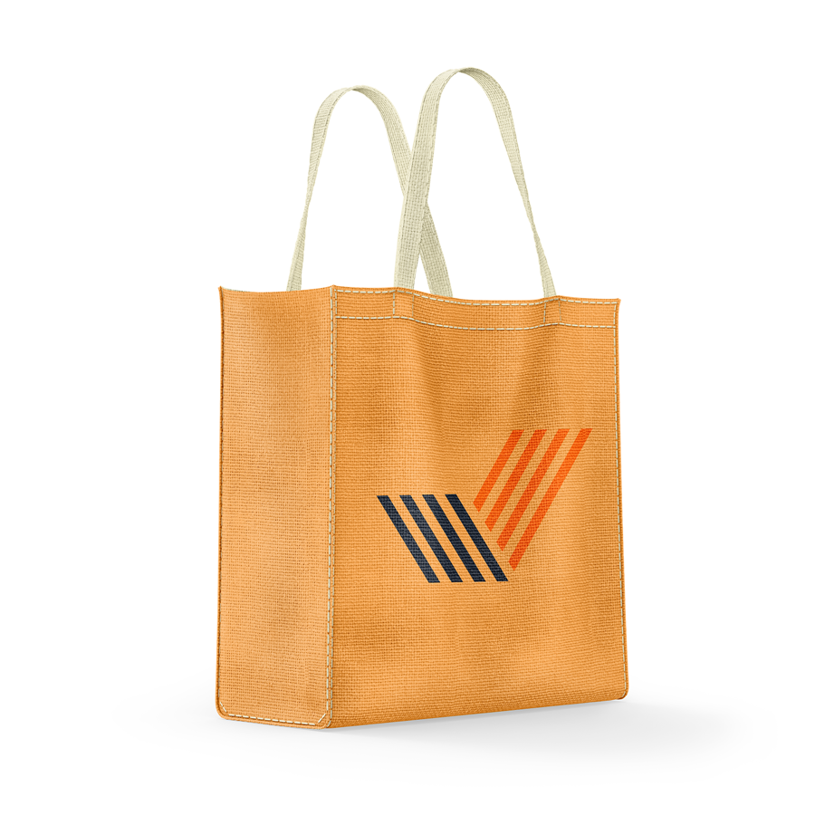 RPET Full Sublimation 80 GSM PP Non-Woven Tote Bag - 8"W x
