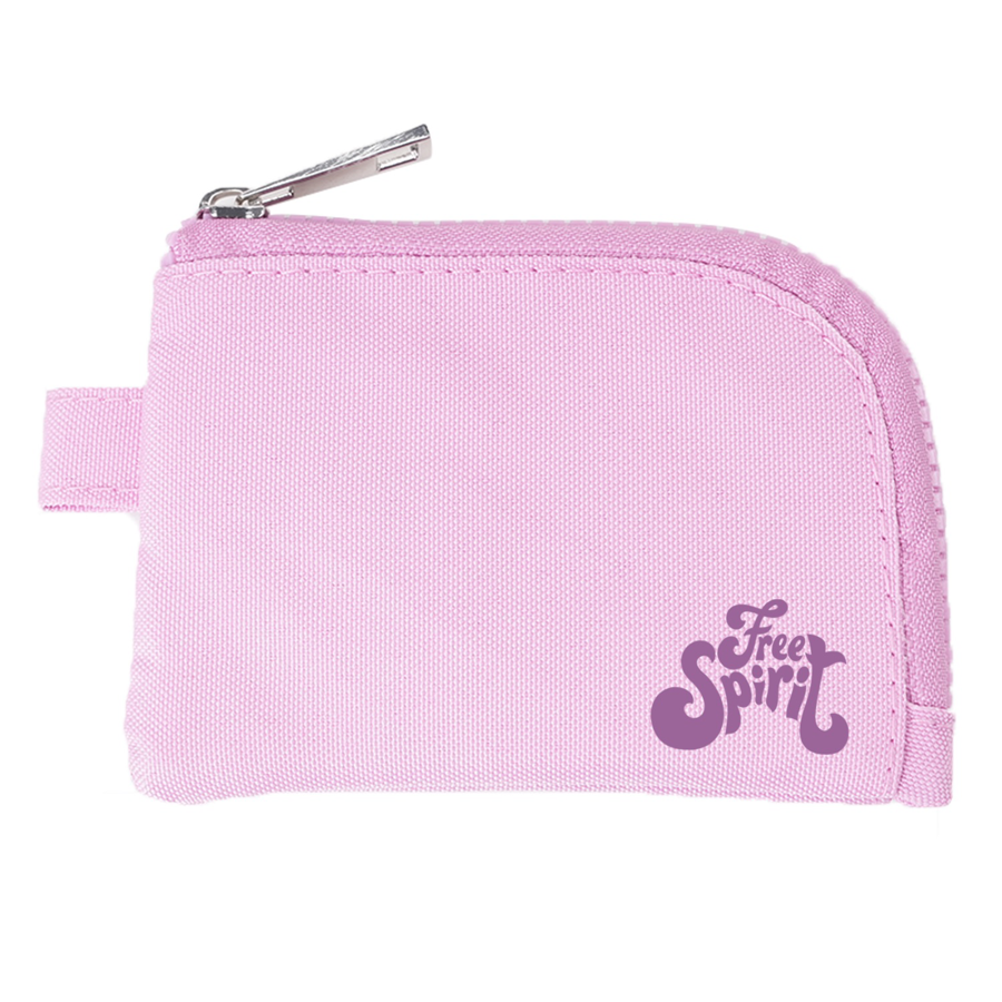 600D RPET Zippered Card Pouch w/ Clip - 4.7" x 3.3"