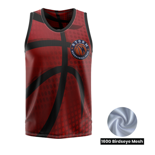 Unisex and Kids' Sublimation Basketball Jersey - 100G