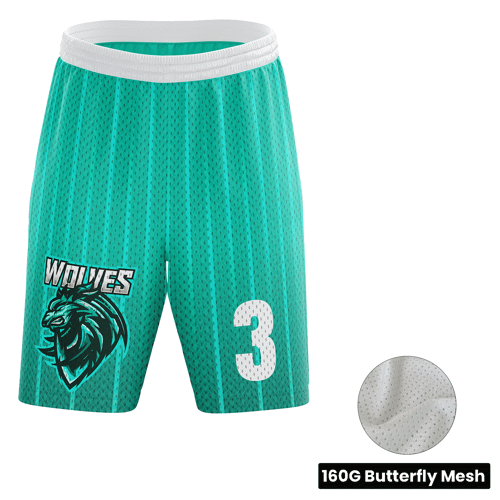 Unisex & Kids' Sub Basketball Std-Length Shorts - Butterfly