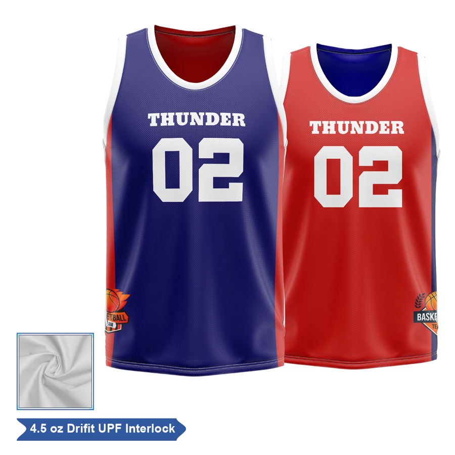 Sublimation UPF DriFit Reversible Basketball Jersey - M/W/K