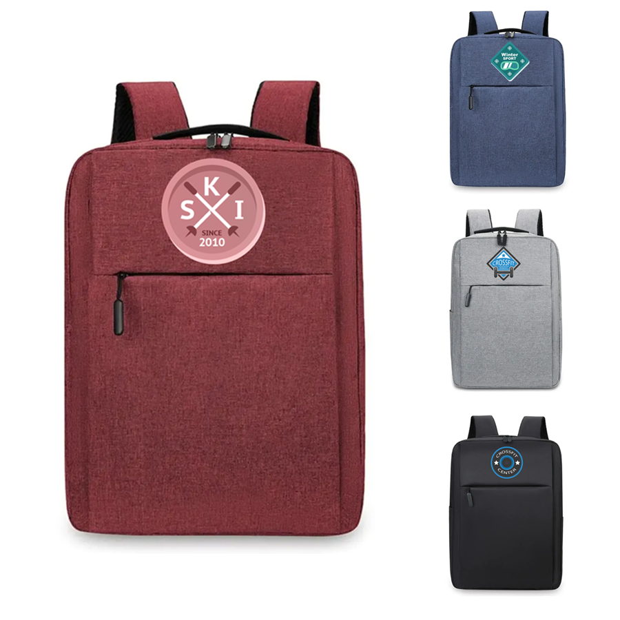 Stock JetSet Waterproof Oxford Backpack - 16.5x11.8x4.7 in