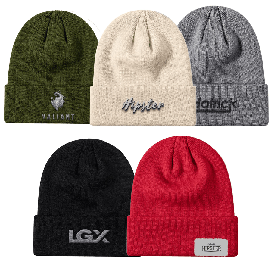 Premium Stock Ribbed Cuffed Beanie - Acrylic