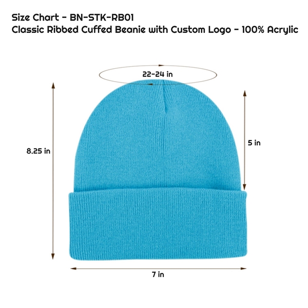 Beanie Size Chart