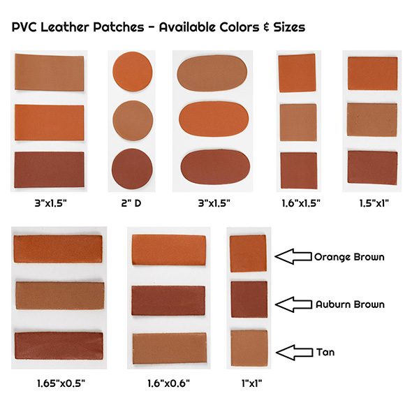 PVC Leather Patch Options