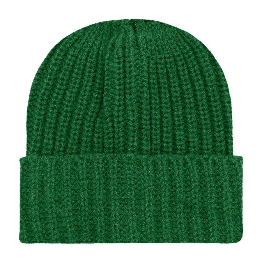 Chunky Ribbed Cuffed Beanie with Custom Logo - 100% Acrylic