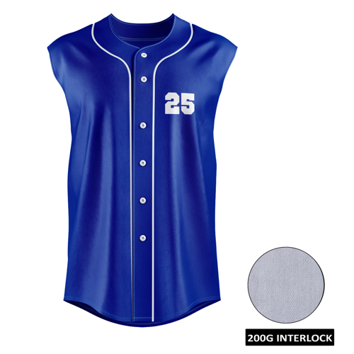 Men's & Kids' Sub Full-Button Sleeveless Baseball Jersey