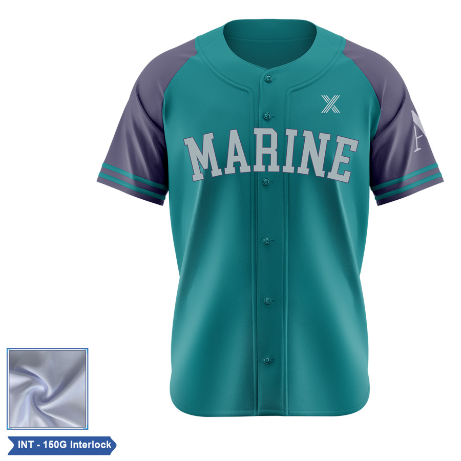 Men's & Kids' Sublimation 150G Full-Button Baseball Jersey