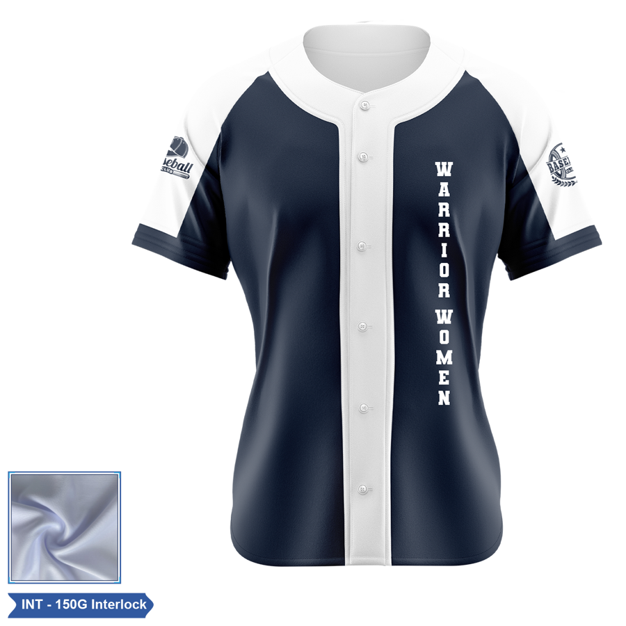 Women's Sublimation Full-Button Baseball Jersey - 200G
