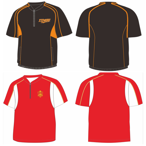 Premium Short Sleeve Quarter Zip Lamination Baseball