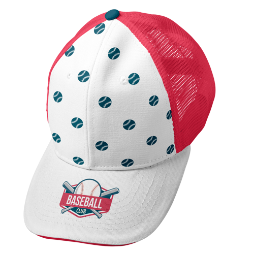 Premium Sublimation 6 Panel Mesh Back Trucker Cap - Polyester Twill