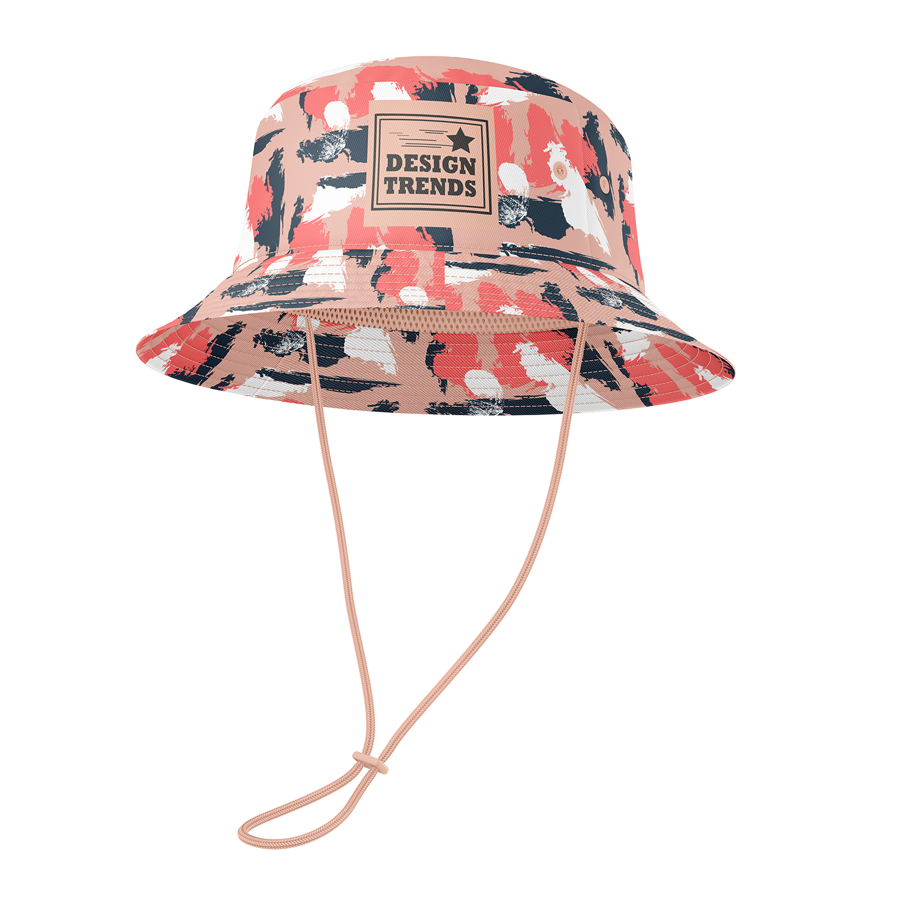 Polyester Twill Sublimation Brimmer Hat w/ Adjustable Cord