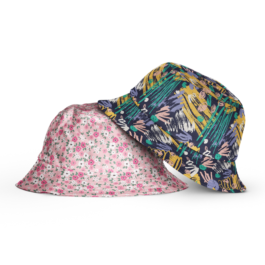 RPET Performance Poly Sublimation Reversible Bucket Hat