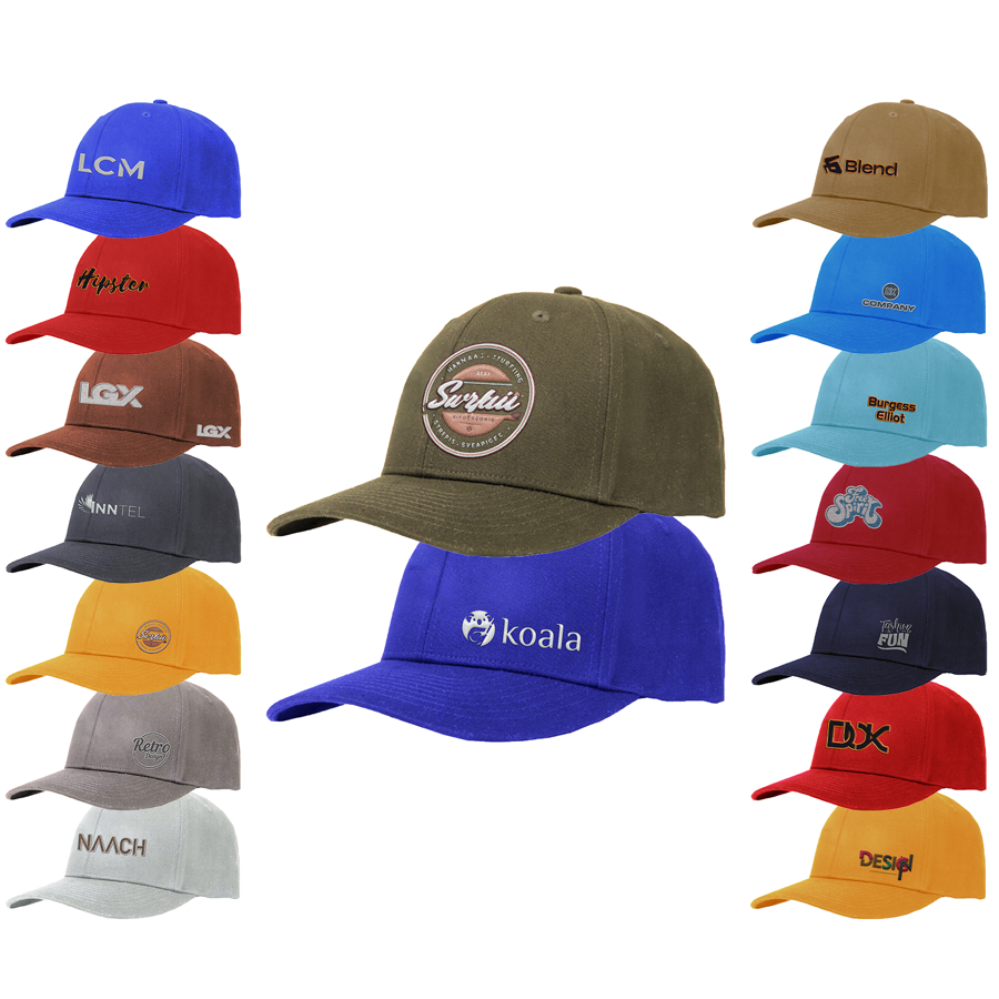 Premium Washed Cotton 6 Panel Cap - High, Medium, or Low