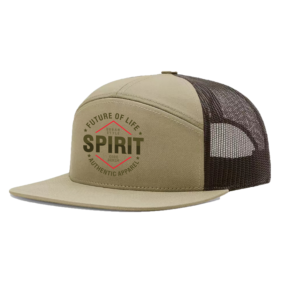 Cotton 7-Panel Skull Cap with Mesh Back