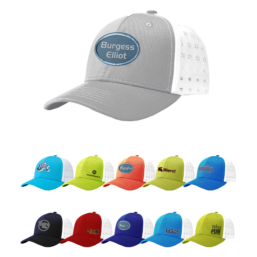 Premium Hyper Cool Sublimation 6 Panel Cap - High, Medium,